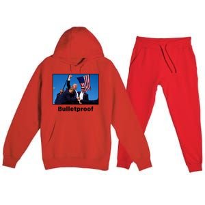 Donald Trump Bulletproof 2024 Presidential Candidate 45 Premium Hooded Sweatsuit Set