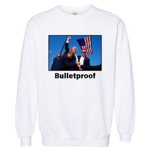 Donald Trump Bulletproof 2024 Presidential Candidate 45 Garment-Dyed Sweatshirt