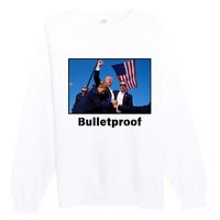 Donald Trump Bulletproof 2024 Presidential Candidate 45 Premium Crewneck Sweatshirt