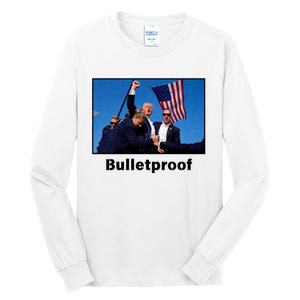 Donald Trump Bulletproof 2024 Presidential Candidate 45 Tall Long Sleeve T-Shirt