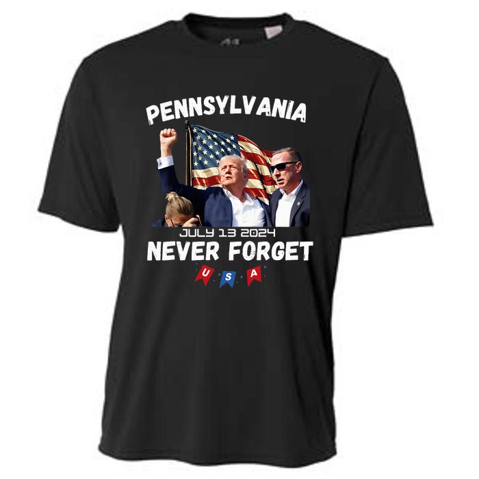 Donald Trump Butler Pennsylvania Never Forget Cooling Performance Crew T-Shirt