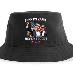 Donald Trump Butler Pennsylvania Never Forget Sustainable Bucket Hat