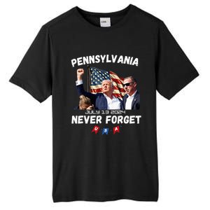 Donald Trump Butler Pennsylvania Never Forget Tall Fusion ChromaSoft Performance T-Shirt