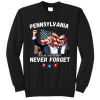 Donald Trump Butler Pennsylvania Never Forget Tall Sweatshirt