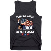 Donald Trump Butler Pennsylvania Never Forget Tank Top