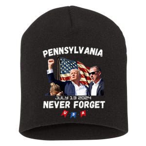 Donald Trump Butler Pennsylvania Never Forget Short Acrylic Beanie