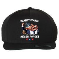 Donald Trump Butler Pennsylvania Never Forget Wool Snapback Cap