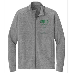 Dirty Thirty Birthday Social Club Retro Green Martini Stretch Full-Zip Cadet Jacket