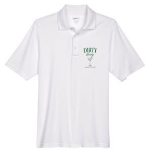 Dirty Thirty Birthday Social Club Retro Green Martini Men's Origin Performance Pique Polo