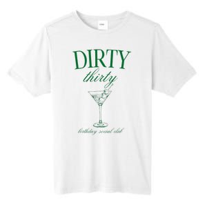 Dirty Thirty Birthday Social Club Retro Green Martini Tall Fusion ChromaSoft Performance T-Shirt