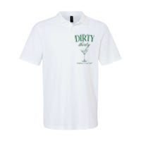 Dirty Thirty Birthday Social Club Retro Green Martini Softstyle Adult Sport Polo