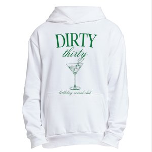 Dirty Thirty Birthday Social Club Retro Green Martini Urban Pullover Hoodie