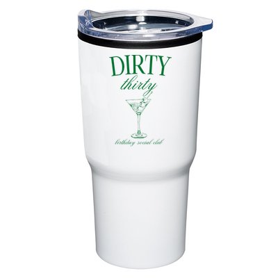 Dirty Thirty Birthday Social Club Retro Green Martini Tumbler