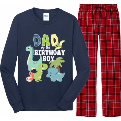 Dinosaurs Theme Birthday Dad Of The Birthday Boy Dinosaur Long Sleeve Pajama Set