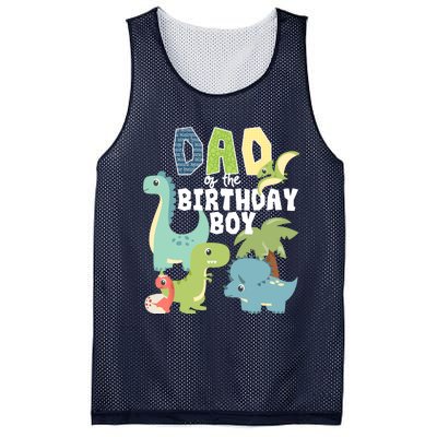 Dinosaurs Theme Birthday Dad Of The Birthday Boy Dinosaur Mesh Reversible Basketball Jersey Tank