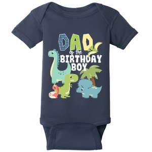 Dinosaurs Theme Birthday Dad Of The Birthday Boy Dinosaur Baby Bodysuit