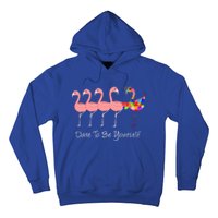 Dare To Be Yours Autism Awareness Pink Flamingo Gift Hoodie