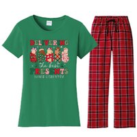 Delivering The Best Presents Labor Delivery Nurse Christmas Women's Flannel Pajama Set