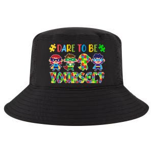 Dare To Be Yours Autism Awareness Superheroes Gift Cool Comfort Performance Bucket Hat