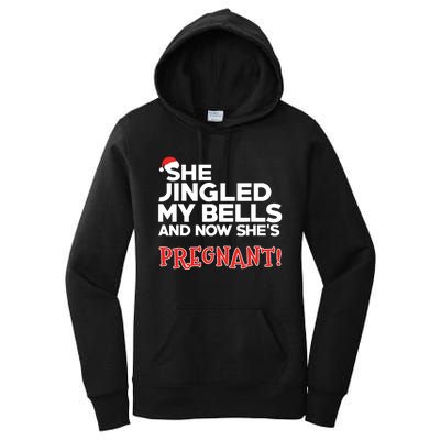 Dad To Be Funny Christmas Pregnancy Announcement Women's Pullover Hoodie