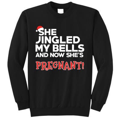 Dad To Be Funny Christmas Pregnancy Announcement Tall Sweatshirt