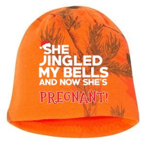 Dad To Be Funny Christmas Pregnancy Announcement Kati - Camo Knit Beanie