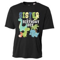 Dinosaurs Theme Birthday Sister Of The Birthday Boy Dinosaur Cooling Performance Crew T-Shirt