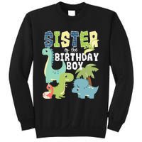 Dinosaurs Theme Birthday Sister Of The Birthday Boy Dinosaur Sweatshirt