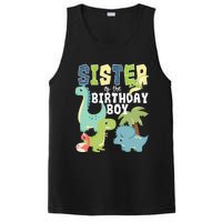 Dinosaurs Theme Birthday Sister Of The Birthday Boy Dinosaur PosiCharge Competitor Tank