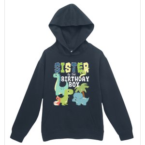 Dinosaurs Theme Birthday Sister Of The Birthday Boy Dinosaur Urban Pullover Hoodie