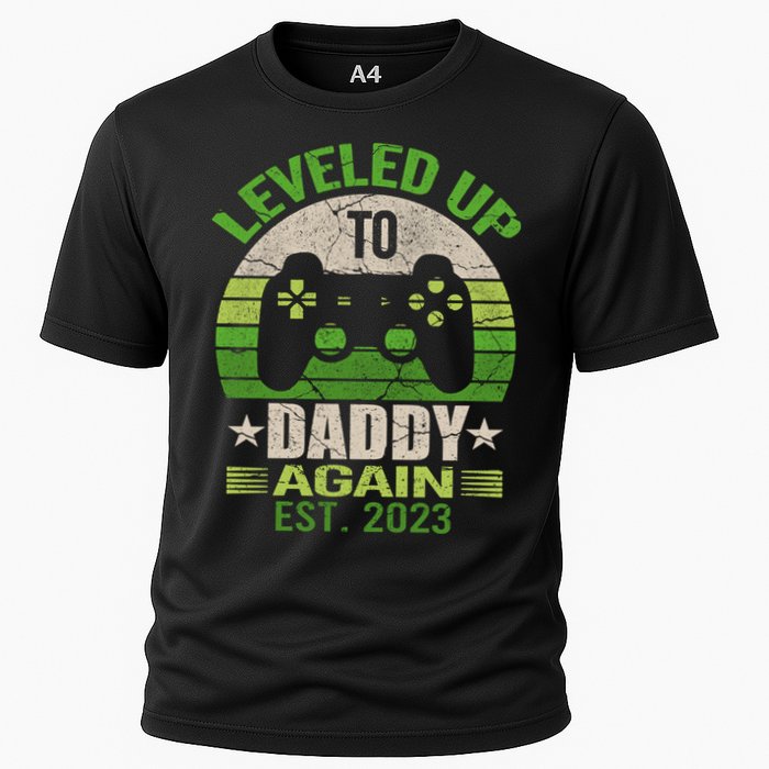 Daddy To Be Again Leveled Up To Daddy Gift Cute Gift Cooling Performance Crew T-Shirt