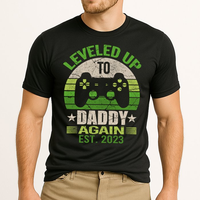 Daddy To Be Again Leveled Up To Daddy Gift Cute Gift Cooling Performance Crew T-Shirt