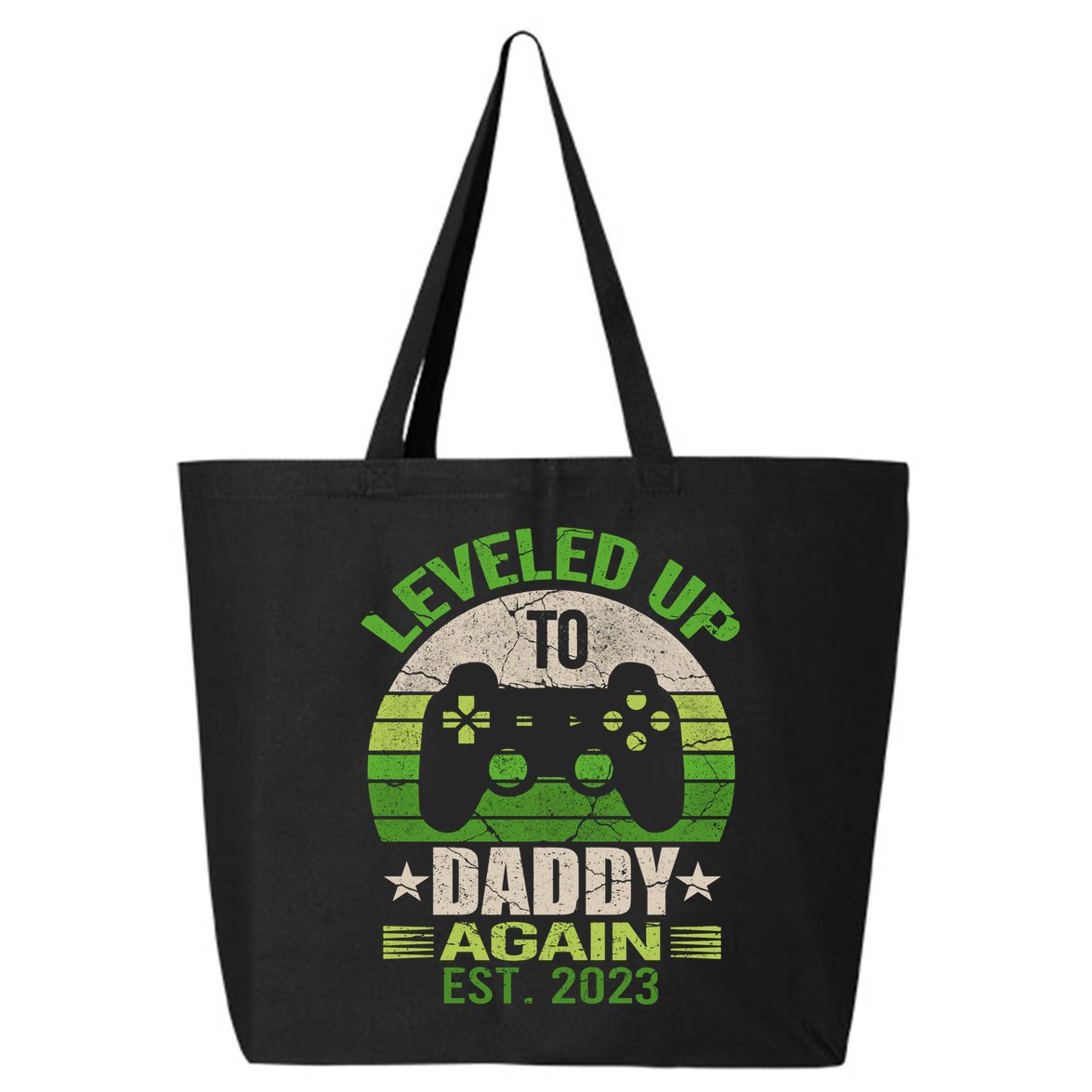 Daddy To Be Again Leveled Up To Daddy Gift Cute Gift 25L Jumbo Tote