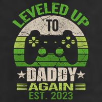 Daddy To Be Again Leveled Up To Daddy Gift Cute Gift Golf Towel