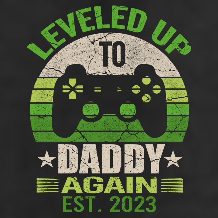 Daddy To Be Again Leveled Up To Daddy Gift Cute Gift Golf Towel