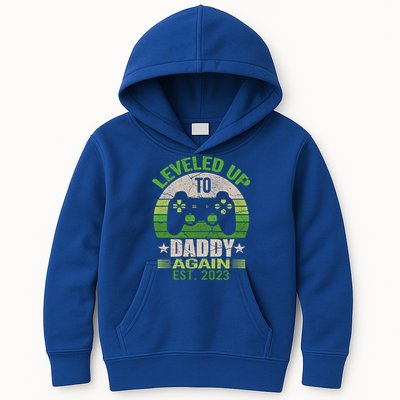 Daddy To Be Again Leveled Up To Daddy Gift Cute Gift Kids Hoodie
