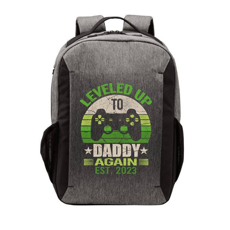 Daddy To Be Again Leveled Up To Daddy Gift Cute Gift Vector Backpack