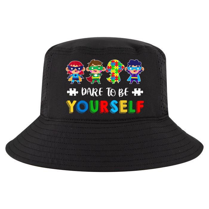 Dare To Be Yours Autistic Autism Awareness Month Gift Cool Comfort Performance Bucket Hat