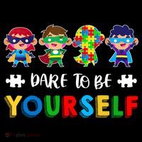 Dare To Be Yours Autistic Autism Awareness Month Gift Youth Performance Sprint T-Shirt
