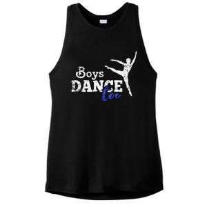 Dance Too Ballet Dancer I Funny Men Dancer Gift Ladies PosiCharge Tri-Blend Wicking Tank