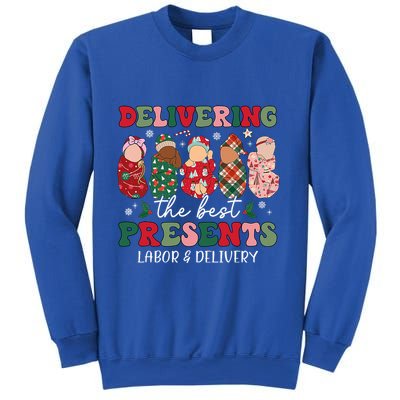 Delivering The Best Presents Labor Delivery Nurse Christmas Sweatshirt