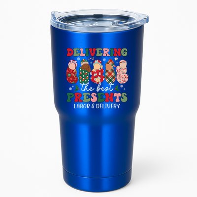Delivering The Best Presents Labor Delivery Nurse Christmas Tumbler