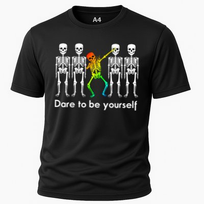 Dare To Be Yours Color Skeleton Dabbing Meaningful Gift Performance Shirt