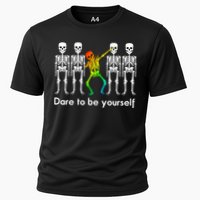 Dare To Be Yours Color Skeleton Dabbing Meaningful Gift Performance Shirt