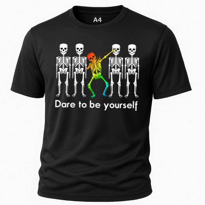 Dare To Be Yours Color Skeleton Dabbing Meaningful Gift Performance Shirt