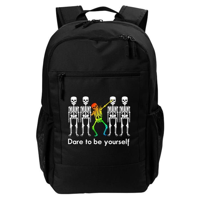 Dare To Be Yours Color Skeleton Dabbing Meaningful Gift Backpack