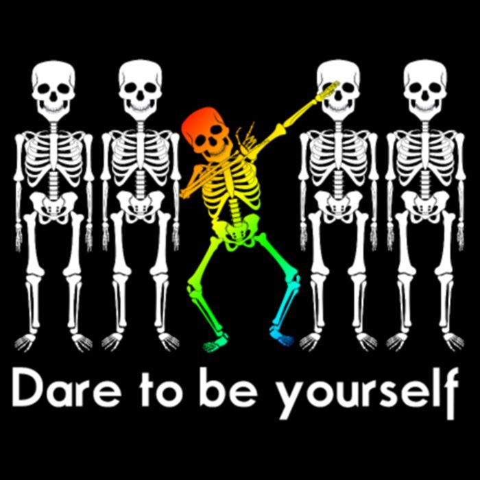 Dare To Be Yours Color Skeleton Dabbing Meaningful Gift Backpack