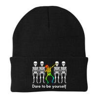 Dare To Be Yours Color Skeleton Dabbing Meaningful Gift Beanie