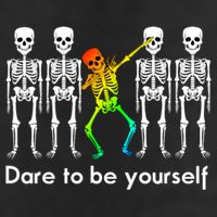 Dare To Be Yours Color Skeleton Dabbing Meaningful Gift Beanie