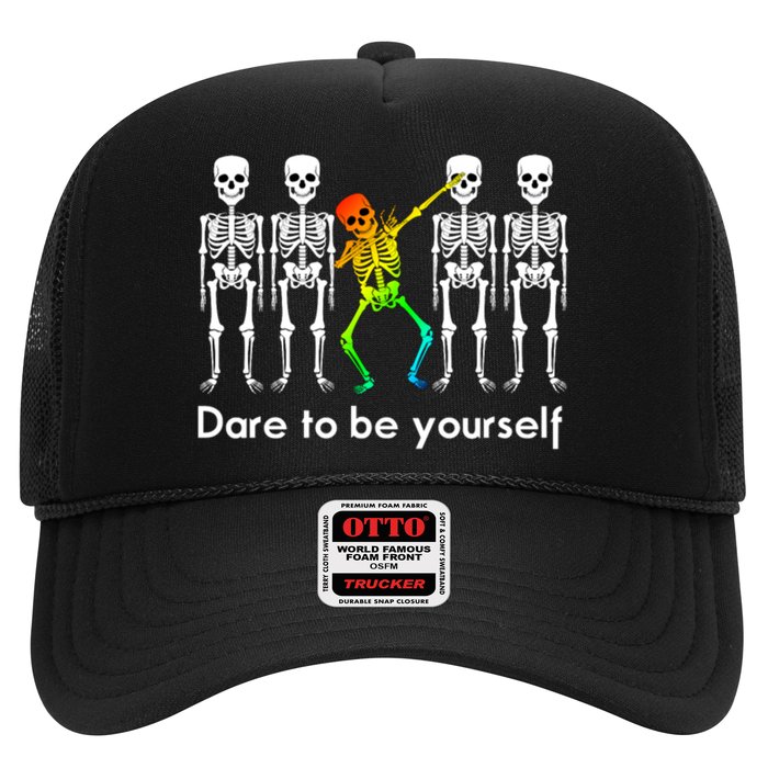 Dare To Be Yours Color Skeleton Dabbing Meaningful Gift Hat